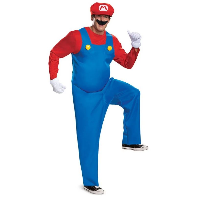 Adult Deluxe Nintendo Super Mario Bros Mario Costume 3 Adult Deluxe Nintendo Super Mario Bros Mario Costume