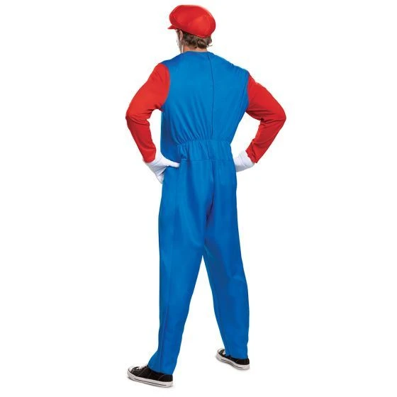 Adult Deluxe Nintendo Super Mario Bros Mario Costume 4 Adult Deluxe Nintendo Super Mario Bros Mario Costume - Image 2