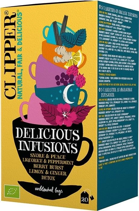 Clipper Organic Delicious Infusions 20 Tea Bags 3 Clipper Organic Delicious Infusions 20 Tea Bags