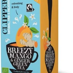 Clipper Breezy Mango & Ginger Organic Green Tea 20 Tea Bags