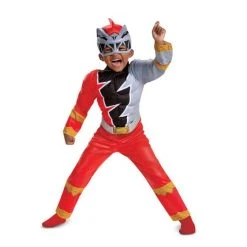 Kids Power Rangers Dino Fury Red Ranger Toddler Muscle Costume