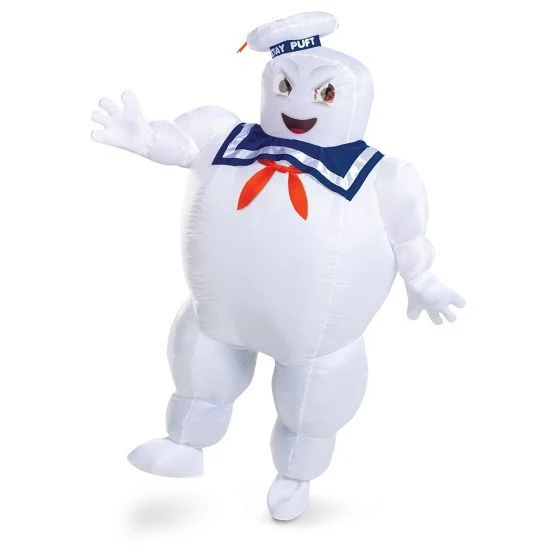 Mens Ghostbusters Stay Puft Marshmallow Man Inflatable Costume 3 Mens Ghostbusters Stay Puft Marshmallow Man Inflatable Costume