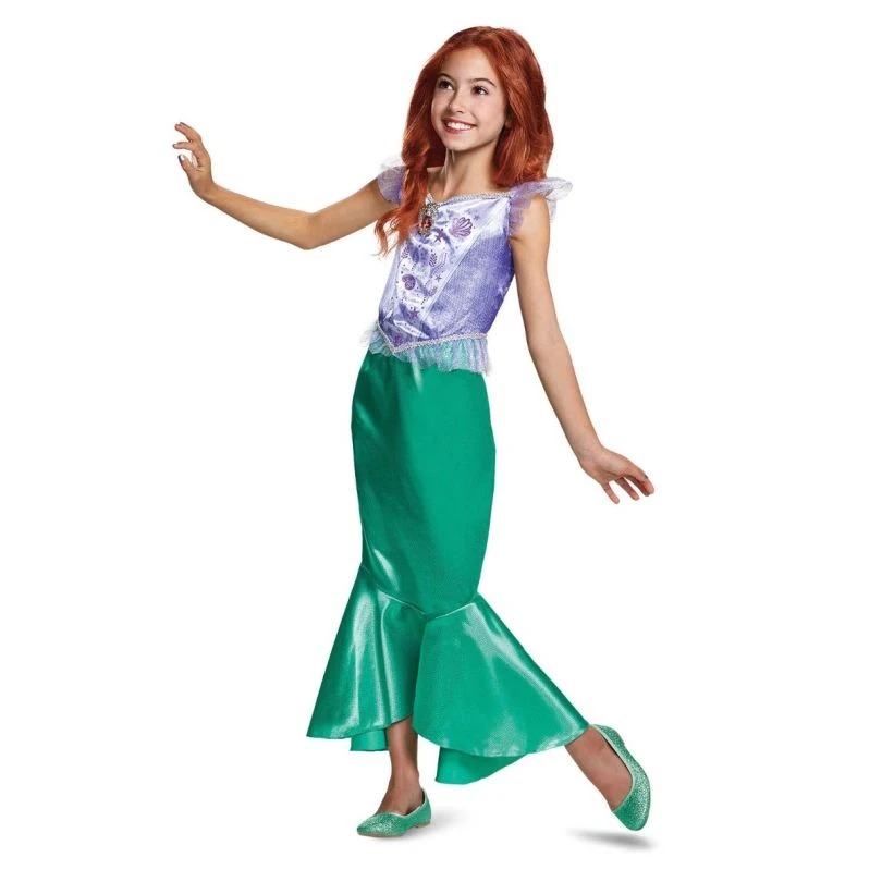 Kids Disney Ariel Little Mermaid Classic Costume 3 Kids Disney Ariel Little Mermaid Classic Costume