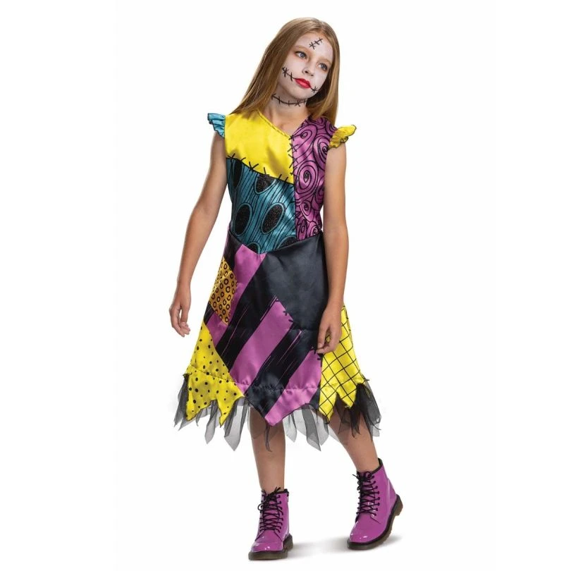 Kids Sally Skellington Nightmare Before Christmas Costume Disney 3 Kids Sally Skellington Nightmare Before Christmas Costume Disney