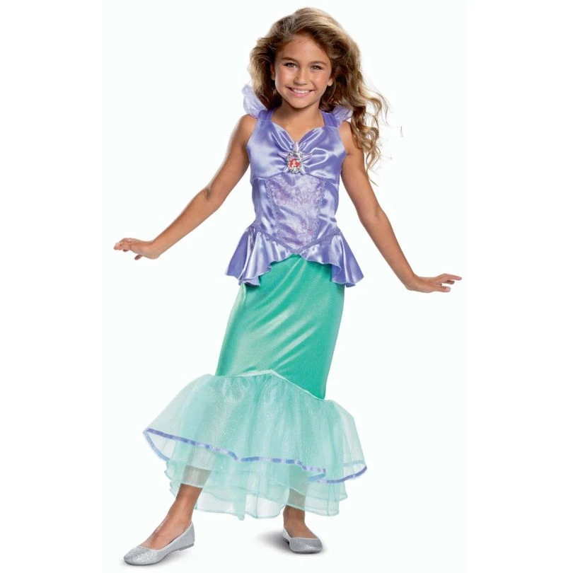 Kids Disney Ariel Little Mermaid Deluxe Costume Official 3 Kids Disney Ariel Little Mermaid Deluxe Costume Official