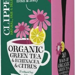 Clipper Organic Green Tea & Echinacea & Citrus 20 Bags