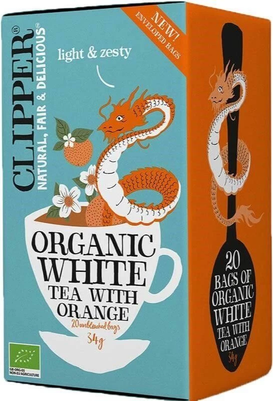 Clipper Organic White Tea With Orange 20 Bags 3 Clipper Organic White Tea With Orange 20 Bags