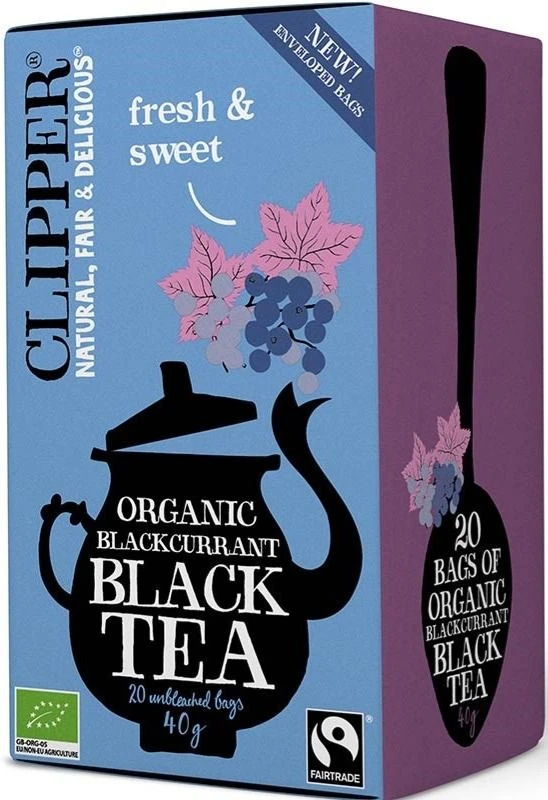 Clipper Organic Blackcurrant Black Tea 20 Bags 3 Clipper Organic Blackcurrant Black Tea 20 Bags