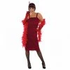 Womens 20s Red Flapper Dress Costume -Clipper Teas shop 5055305406809.main