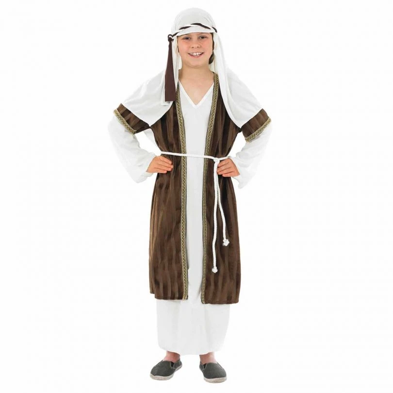 Kids Nativity Shepherd Brown Costume 3 Kids Nativity Shepherd Brown Costume