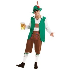 Mens Traditional Oktoberfest Lederhosen Costume