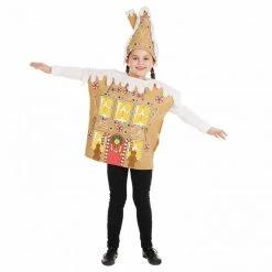 Kids Christmas Gingerbread House Costume
