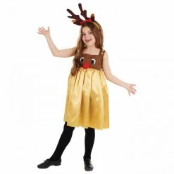 Kids Reindeer Rudolph Dress Costume