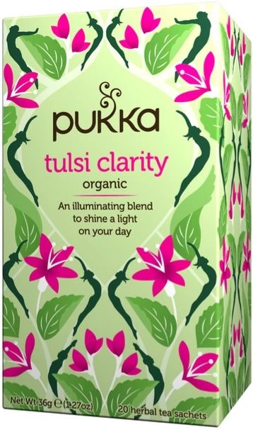 Pukka Organic Tulsi Clarity 20 Tea Bags 3 Pukka Organic Tulsi Clarity 20 Tea Bags