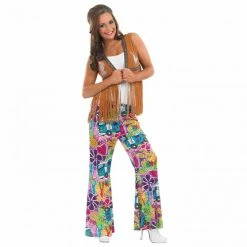 Womens Hippie Waistcoat Costume