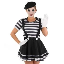 Womens Mime Artist Clown Costume 7 Womens Mime Artist Clown Costume -Clipper Teas shop 5 0 5055305452196.pt01