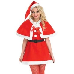 Womens Sexy Santa With Shawl Costume -Clipper Teas shop 5 0 5055305457825.pt01