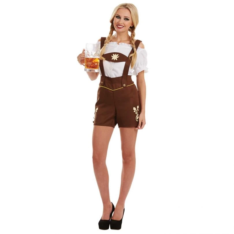 Womens Oktoberfest Lederhosen Costume 3 Womens Oktoberfest Lederhosen Costume