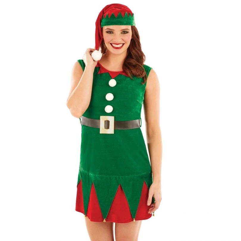 Womens Classic Elf Costume 5 Womens Classic Elf Costume - Image 3