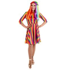 Womens Pride Rainbow Dress Costume -Clipper Teas shop 5 0 5055305480304.pt01