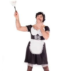 Mens Sexy French Maid Costume -Clipper Teas shop 5 0 5055305480595.pt01