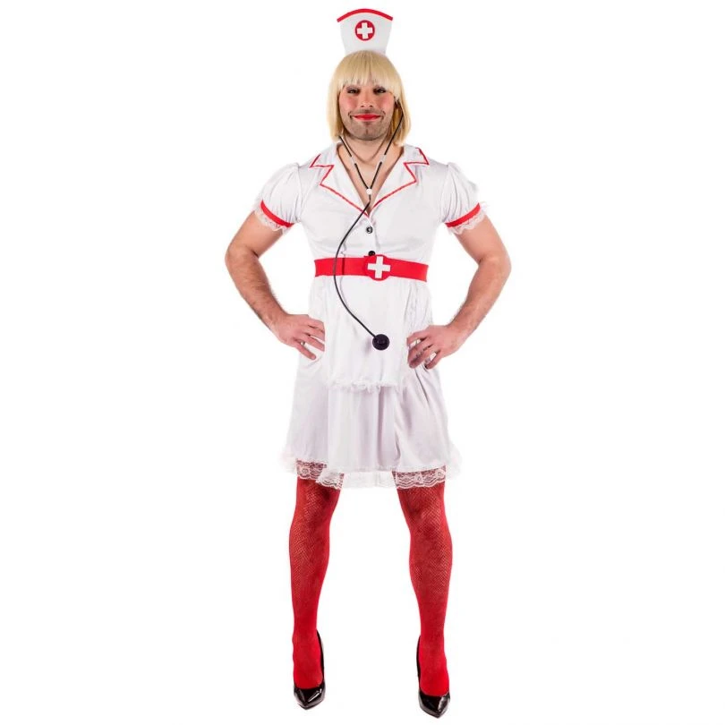 Mens Naughty Nurse Costume 4 Mens Naughty Nurse Costume - Image 2