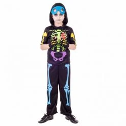 Kids Neon Skeleton Costume -Clipper Teas shop 5 0 5055305481189.pt01
