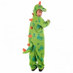 Kids Green & Orange Dinosaur Costume -Clipper Teas shop 5 0 5055305482414.pt01