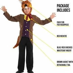 Kids Mr Fox Costume -Clipper Teas shop 61m9nutivfl. ac ux679