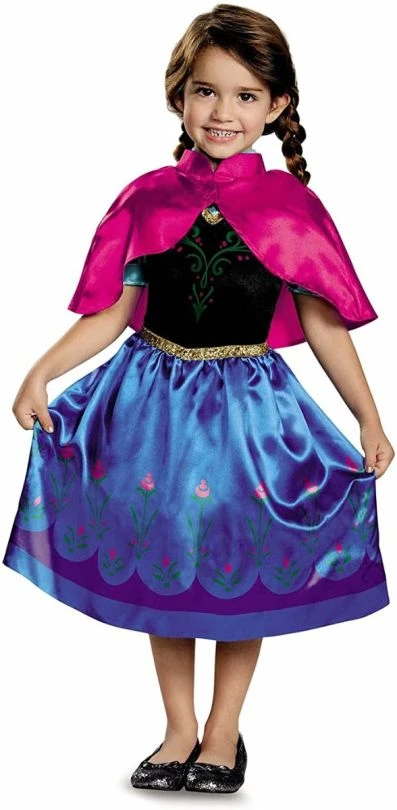 Kids Disney Frozen Anna Travelling Classic Costume 3 Kids Disney Frozen Anna Travelling Classic Costume