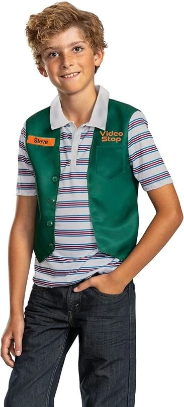 Kids Steve Video Stop Stranger Things Costume 3 Kids Steve Video Stop Stranger Things Costume