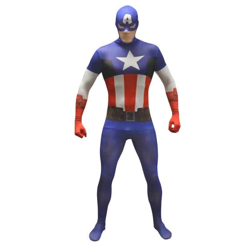 Basic Captain America Morphsuit 3 Basic Captain America Morphsuit