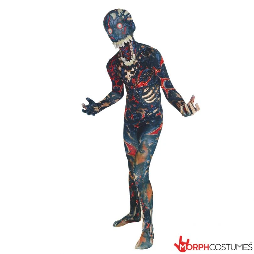 Kids Jaw Dropper Burnt Zombie Morphsuit 3 Kids Jaw Dropper Burnt Zombie Morphsuit