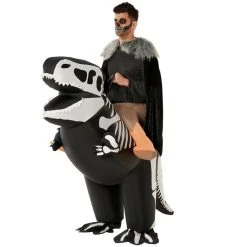 Ride On T-Rex Skeleton Inflatable Costume -Clipper Teas shop 887513090663.pt02