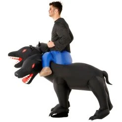 Evil 3-Headed Dog Ride On Inflatable Costume 7 Evil 3-Headed Dog Ride On Inflatable Costume -Clipper Teas shop 887513090687.pt02