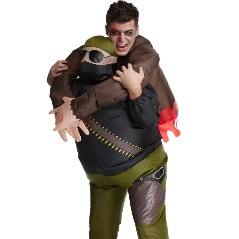 Zombie Hunter Pick Me Up Inflatable Costume 3 Zombie Hunter Pick Me Up Inflatable Costume