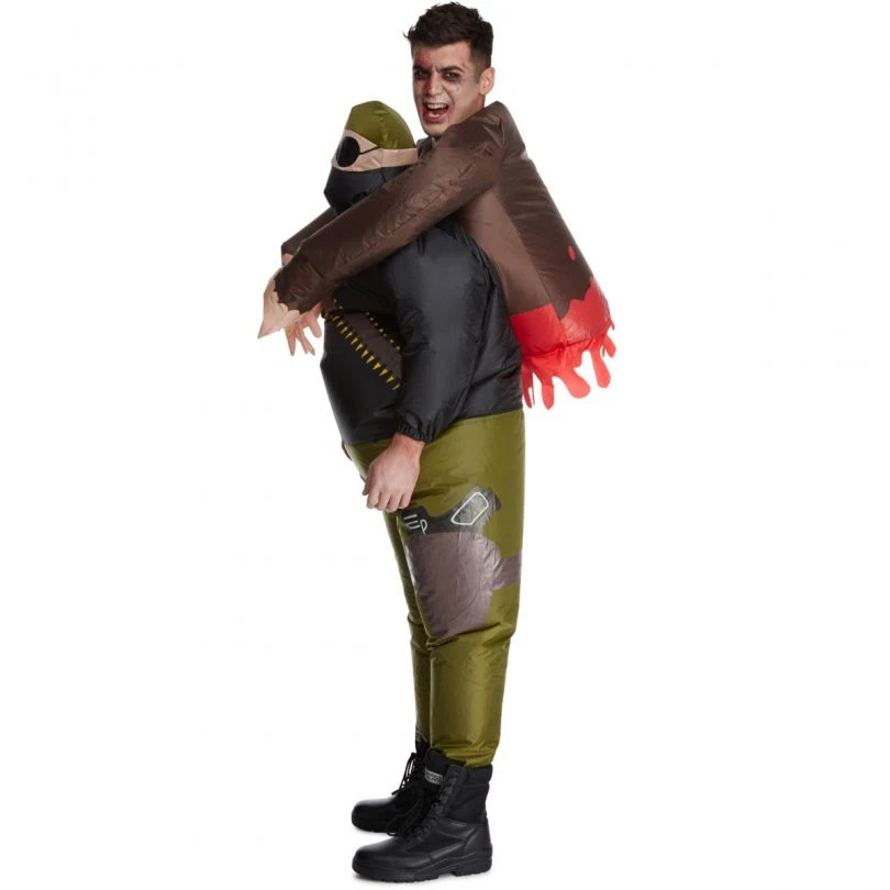 Zombie Hunter Pick Me Up Inflatable Costume 4 Zombie Hunter Pick Me Up Inflatable Costume - Image 2
