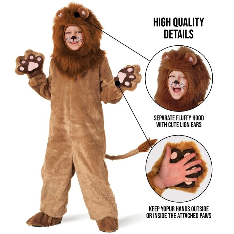 Kids Lion Deluxe Costume 6 Kids Lion Deluxe Costume - Image 4