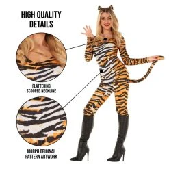 Womens Tiger Bodysuit Costume 13 Womens Tiger Bodysuit Costume -Clipper Teas shop 887513099109.pt02