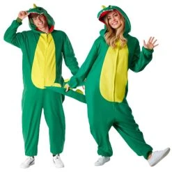 Mens Green Dinosaur Onesie Costume -Clipper Teas shop 887513099406.main