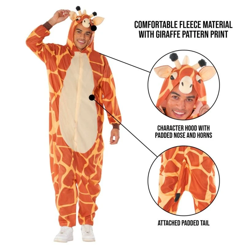 Mens Giraffe Onesie Costume 8 Mens Giraffe Onesie Costume - Image 6