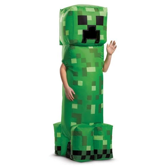 Kids Minecraft Creeper Inflatable Costume 4 Kids Minecraft Creeper Inflatable Costume - Image 2