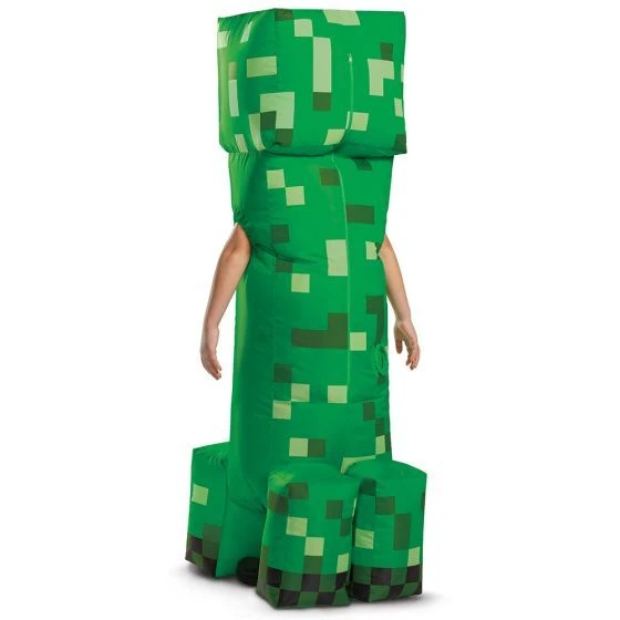 Kids Minecraft Creeper Inflatable Costume 5 Kids Minecraft Creeper Inflatable Costume - Image 3