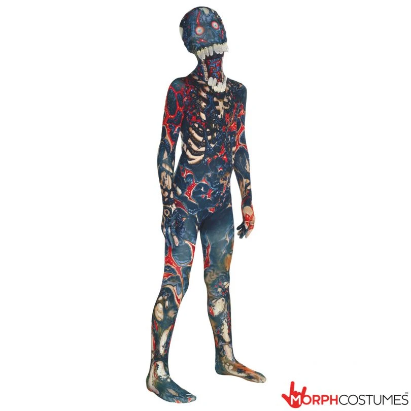 Kids Jaw Dropper Burnt Zombie Morphsuit 7 Kids Jaw Dropper Burnt Zombie Morphsuit - Image 5
