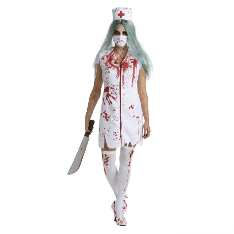 Womens Zombie Nurse Costume 4 Womens Zombie Nurse Costume - Image 2