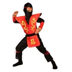 Kids Red Ninja Costume 7 Kids Red Ninja Costume -Clipper Teas shop 8 8 887513029977.pt01