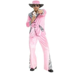 Mens Pimp Daddy Costume Pink -Clipper Teas shop 8 8 887513037538.main