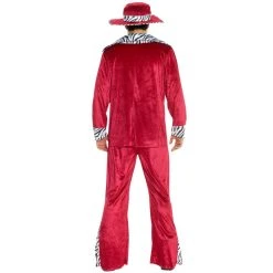 Mens Pimp Daddy Costume Burgundy -Clipper Teas shop 8 8 887513037552.pt01