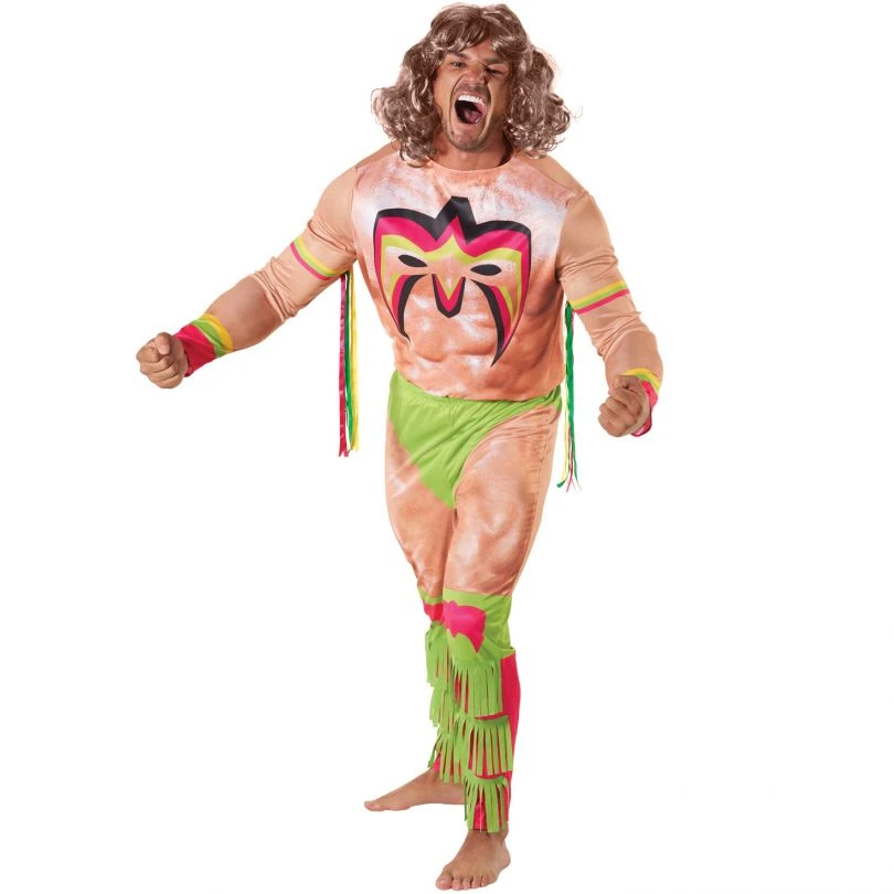Mens Ultimate Warrior WWE Wrestler Costume 7 Mens Ultimate Warrior WWE Wrestler Costume - Image 5