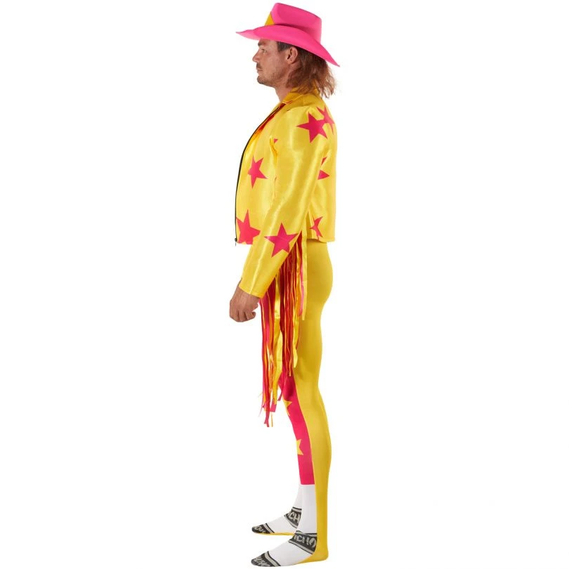 Mens Macho Man Randy Savage Yellow WWE Wrestler Costume 5 Mens Macho Man Randy Savage Yellow WWE Wrestler Costume - Image 3